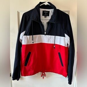 Ashley by 26 International Red, White, and Blue Wind Breaker Jacket